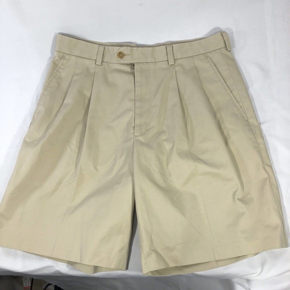 JOHN W NORDSTROM SHORTS MENS 33 SUPIMA COTTON GOLF STYLE 9” INSEAM ZIPPER FLY - Picture 1 of 15
